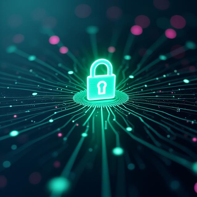 Illustration de la protection des données numériques et de la sécurité réseau