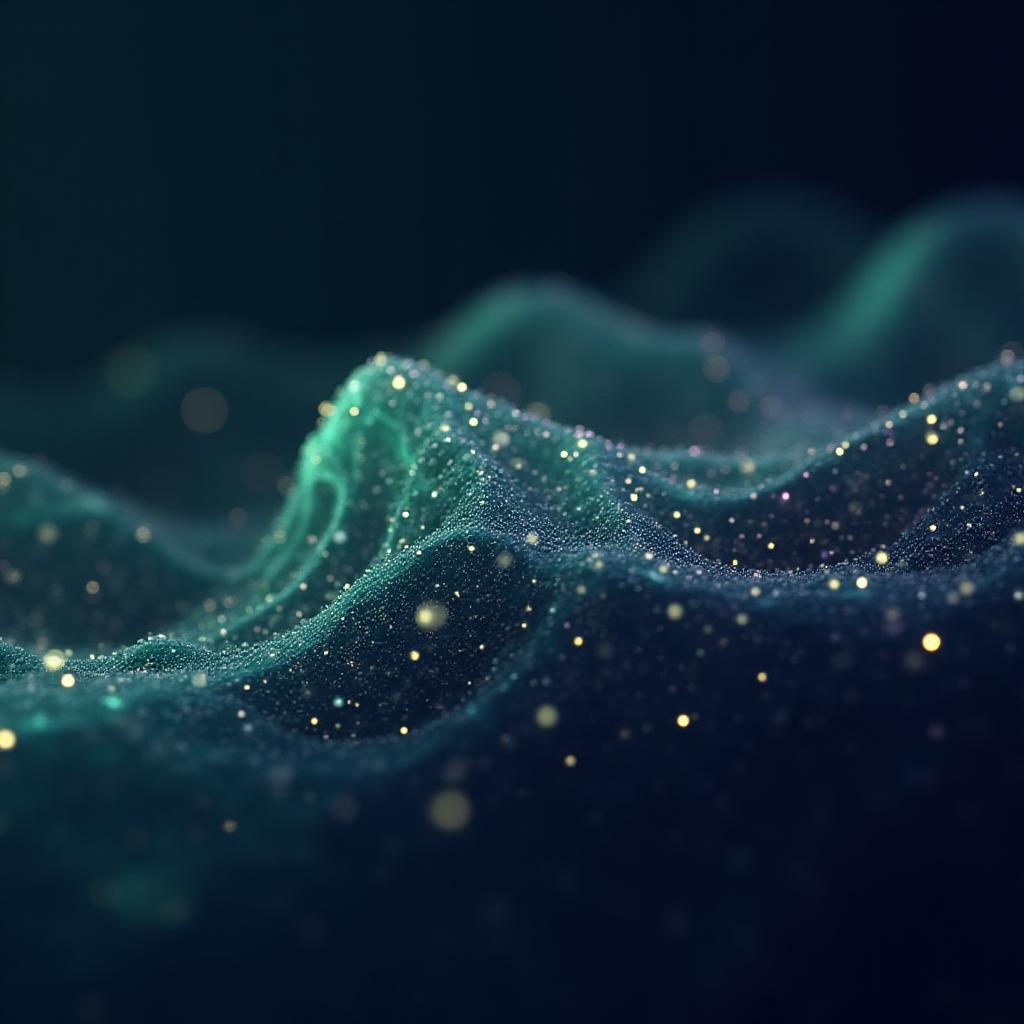 Visualisation abstraite d'une intelligence artificielle haute technologie